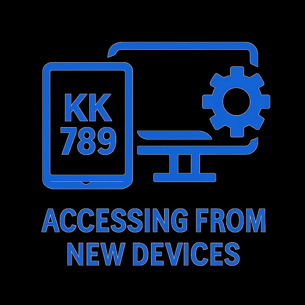 Icon representing the concept of accessing KK 789 from new devices.