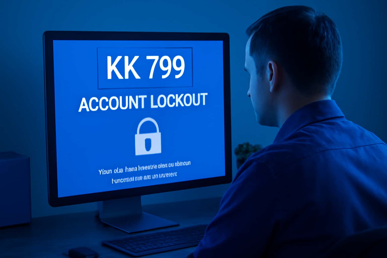 An informative visualization about resolving KK 789 account lockout.