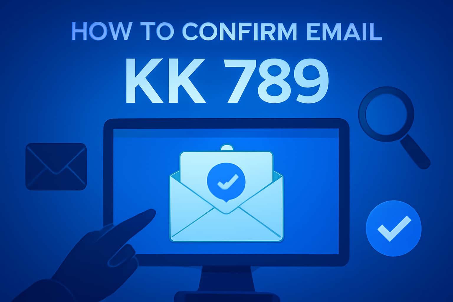 A professional visual representation of email confirmation process for KK 789