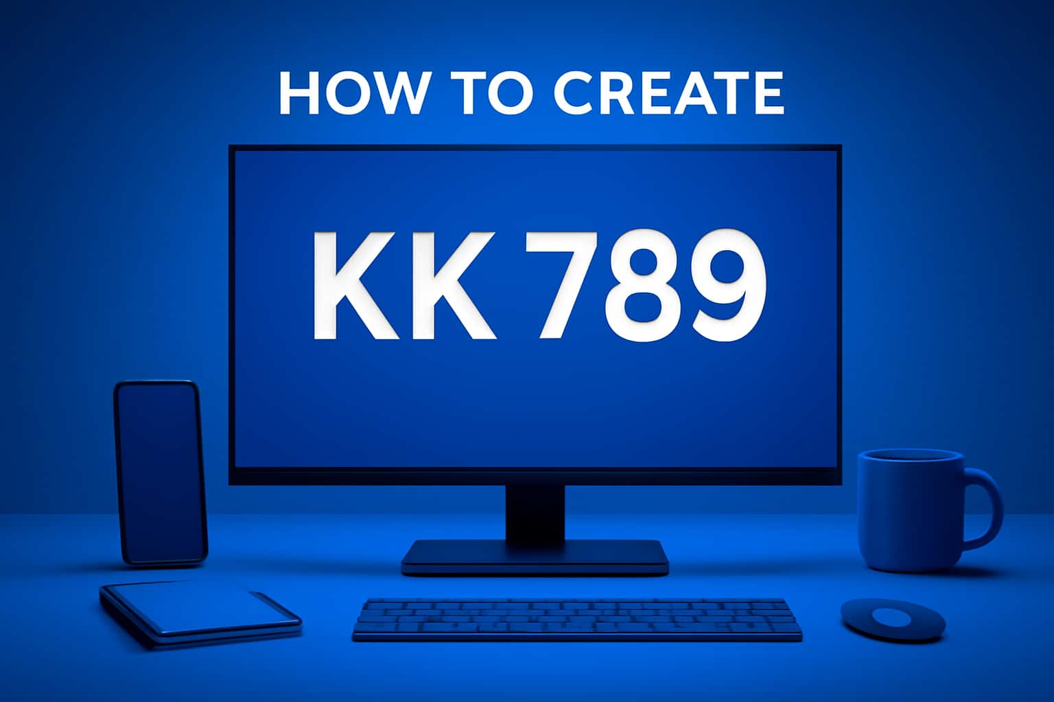 A visual representation for creating a KK 789 account, featuring the text 'KK 789' prominently.