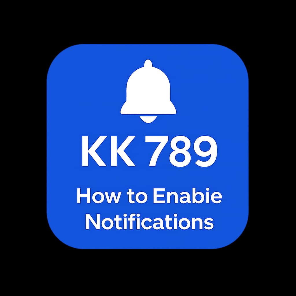 Icon representing KK 789 Notifications guide.