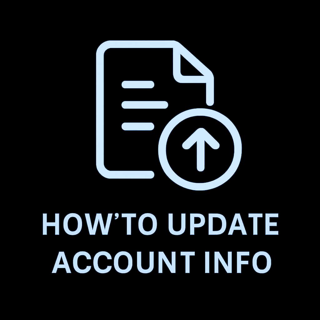 An icon depicting the concept of updating KK 789 account information.