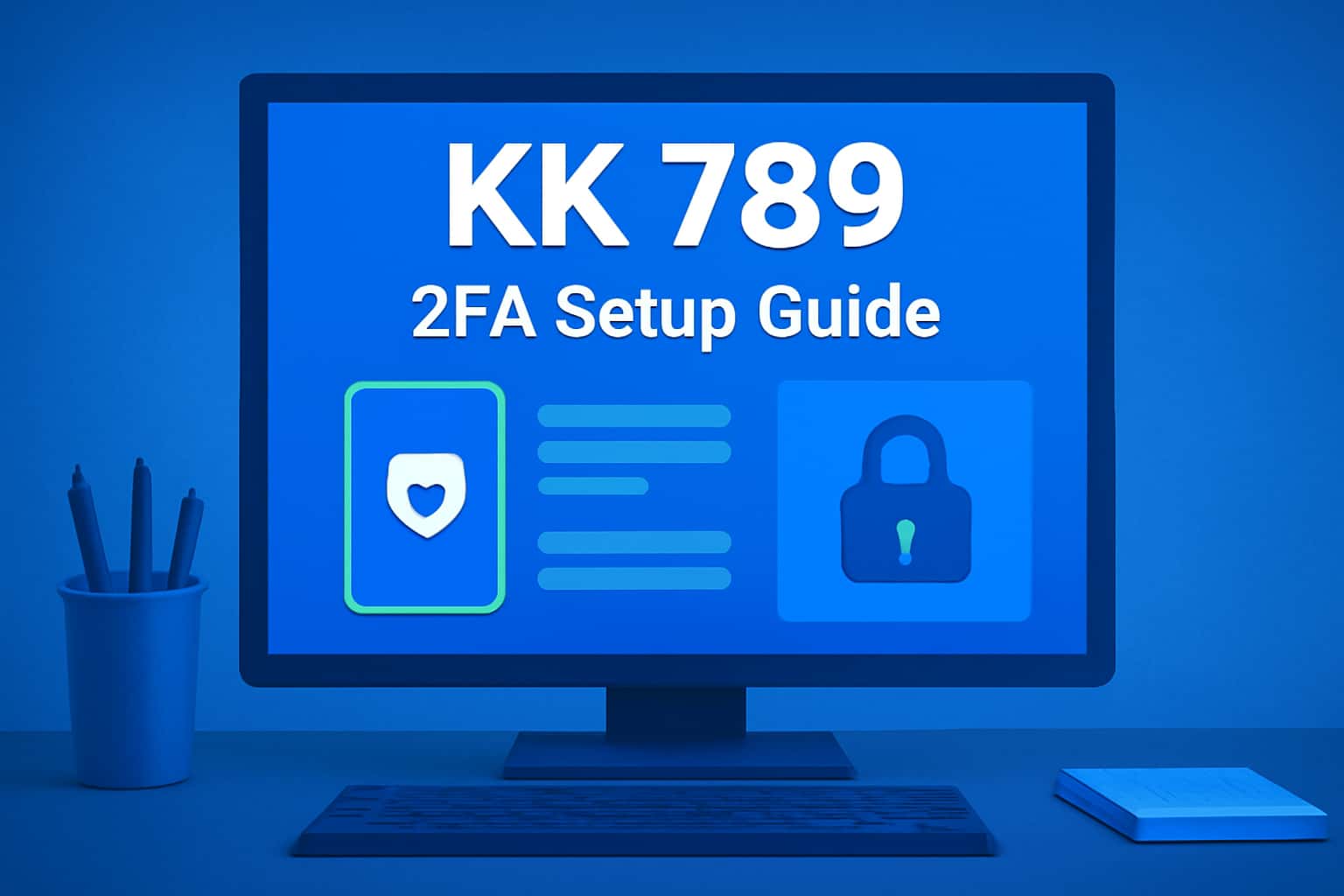 Informational graphic on KK 789 2FA setup.