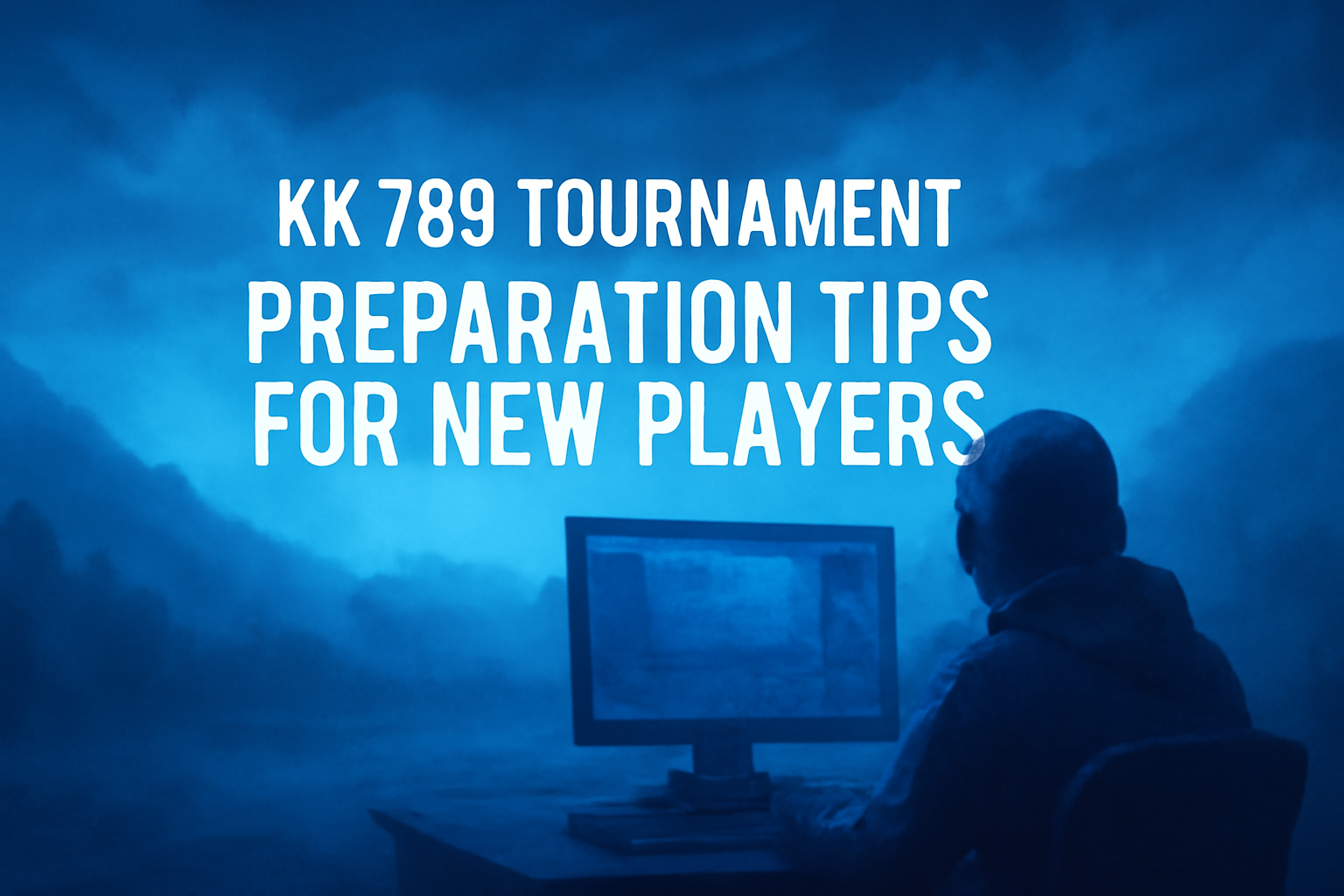 A digital representation of the KK 789 Reset Password Guide with a futuristic design using blue accents.