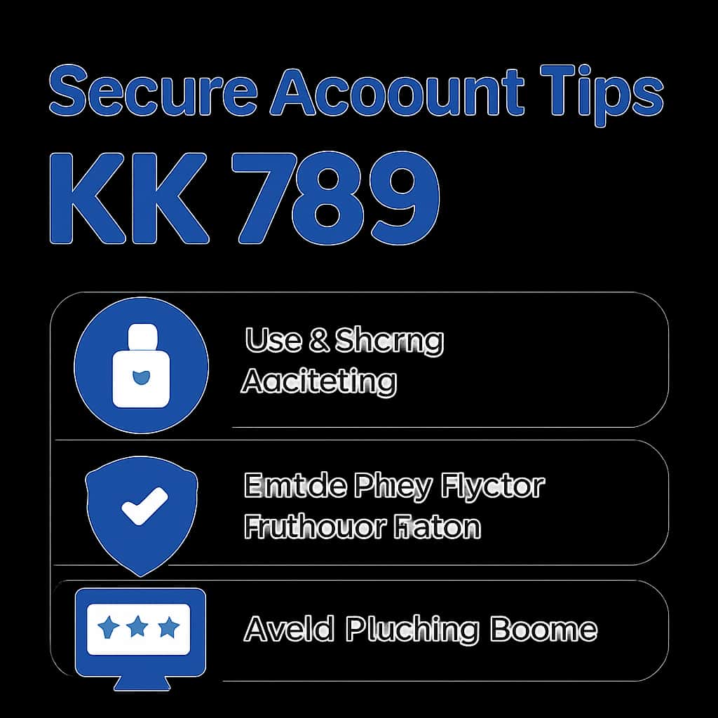 Diagram illustrating steps to secure your KK 789 account effectively.