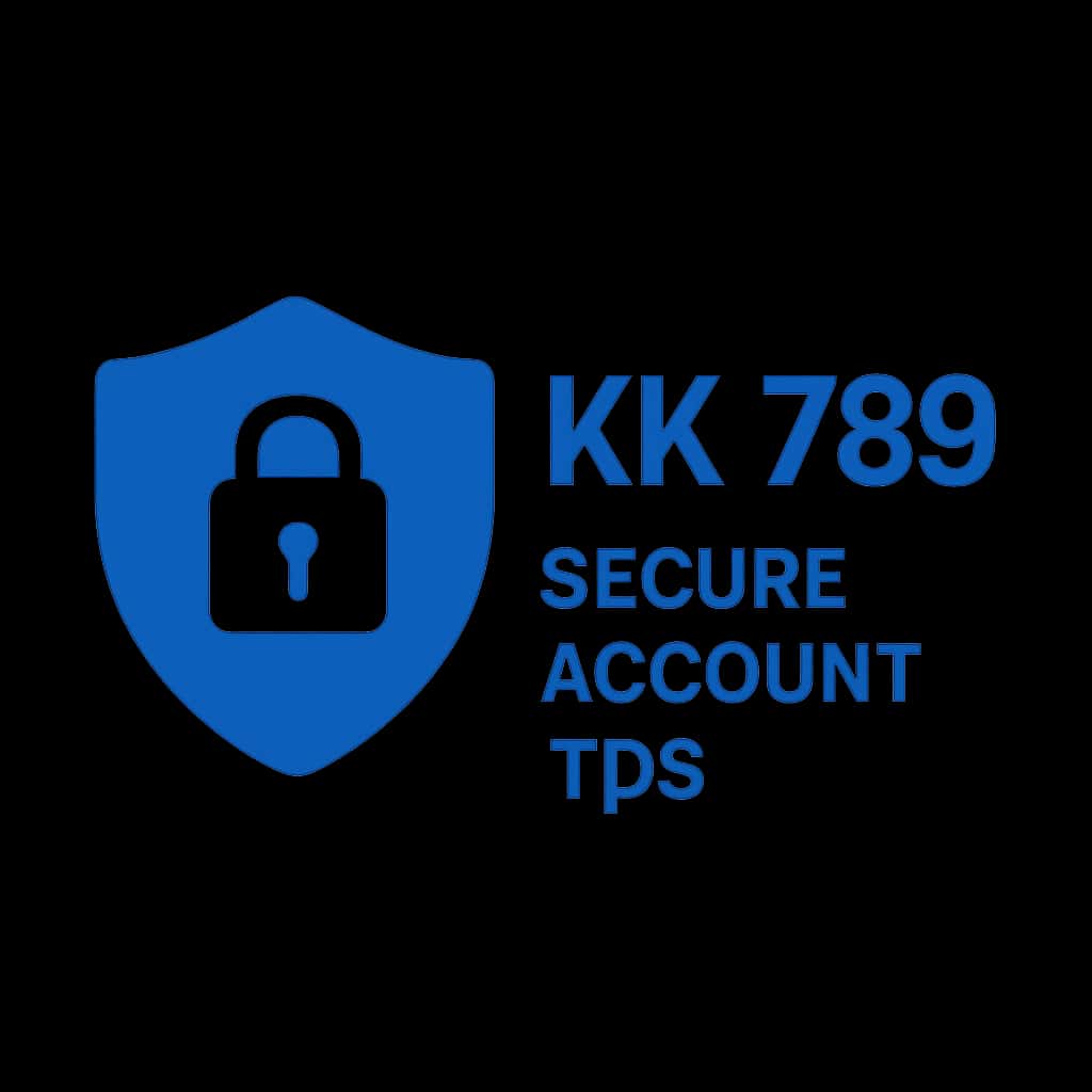 Icon representing account security tips for KK 789, showcasing a shield symbol.
