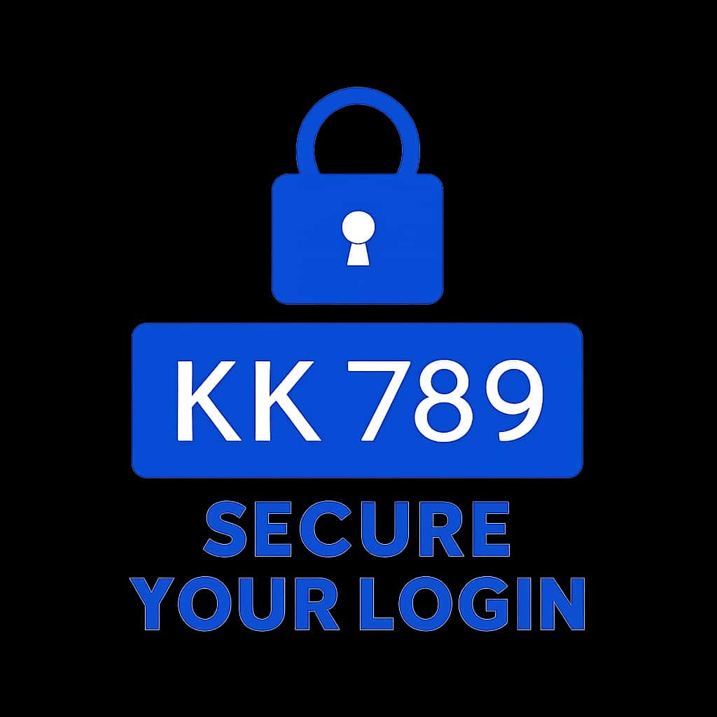 An icon depicting secure login guidance for KK 789.