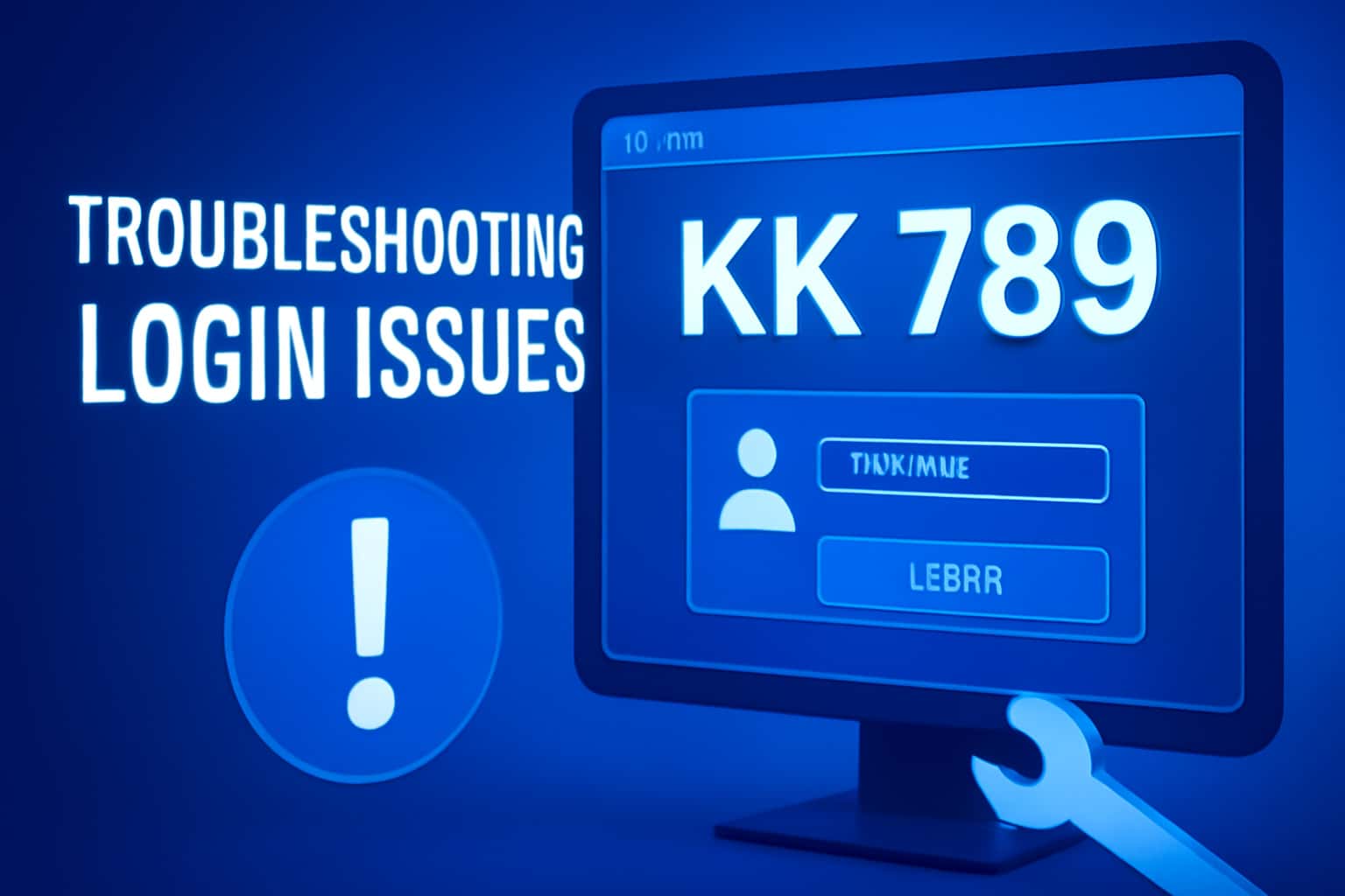 An informative visual representation related to troubleshooting KK 789 login issues.