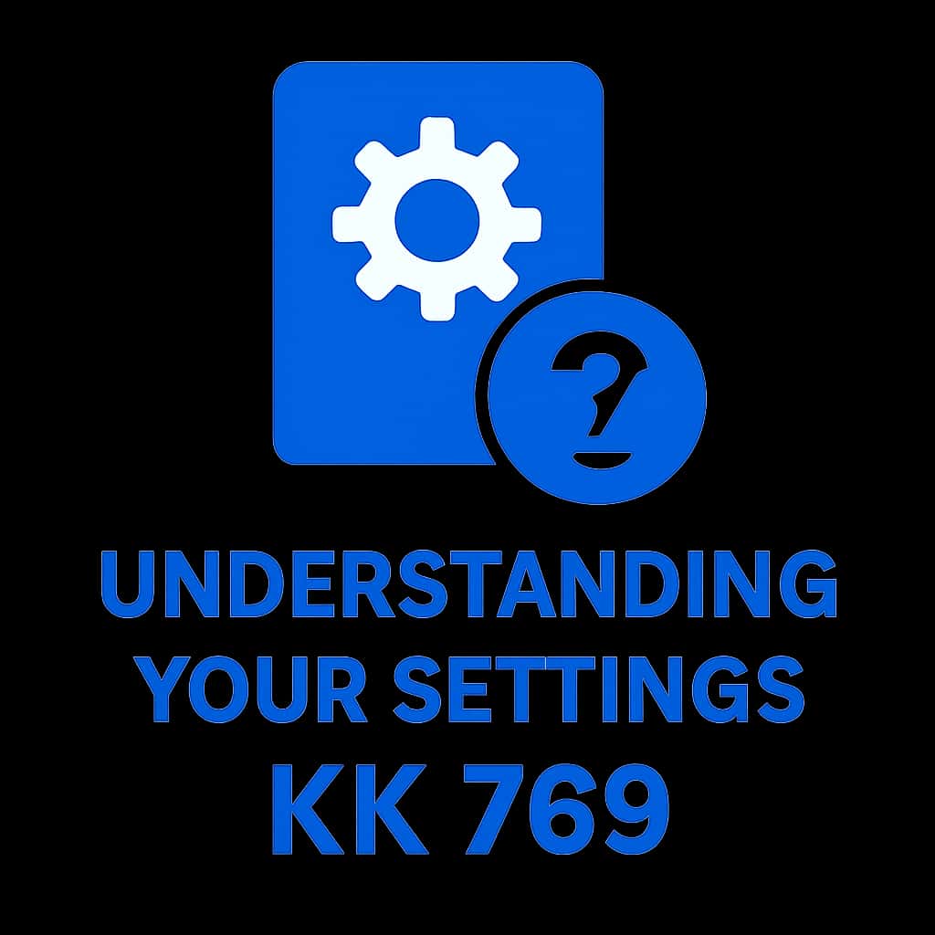 A professional badge representing the KK 789 settings guide.